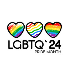 Lgbtq Pride Month Rainbow 2024 Logo Symbol Of