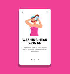 Washing Head Woman