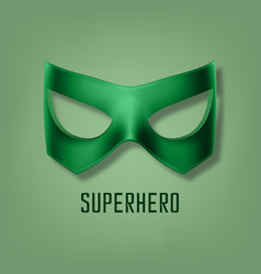 Green Super Hero Mask Face Character