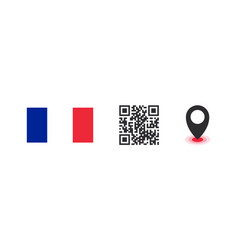 Flag Of France Of The Country Qr Code