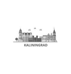 Russia Kaliningrad City City Skyline Isolated