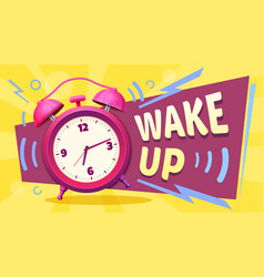 Wake Up Poster Good Morning Alarm Clock Ringing