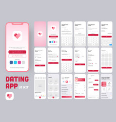 Dating App Ui Kit For Responsive Mobile