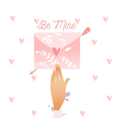 Envelope Be Mine Pink Lover S Letter