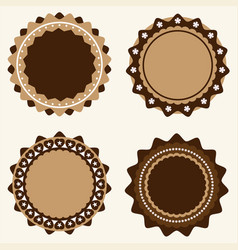 Vintage Size Label Royalty Free Vector Image - VectorStock