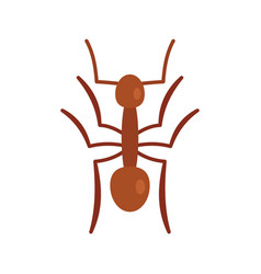 Small Ant Icon Flat Style