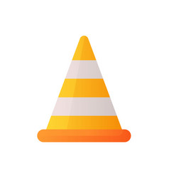 Traffic Cone Single Isolated Icon With Smooth