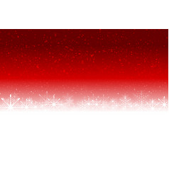 Red Christmas Background With Snow