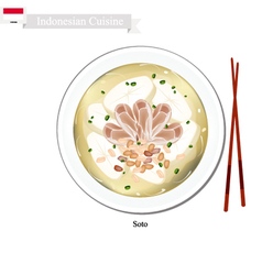 Soto Or Indonesian Chicken Soup With Meat