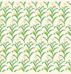 Background Pattern With Corn Stalk