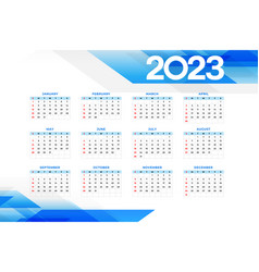 One Page Wall Calendar Template For 2023 Year