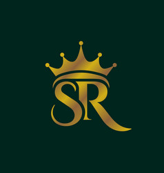 Sr King Queen Crown Royal Gold Elegant Jewery Logo