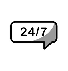 Graphic Of 247 Label Icon