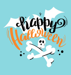 Happy Halloween Party Brush Lettering Calligraphy