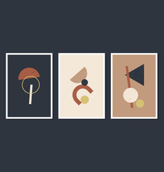 Minimalistic Geometric Art Wall Posters Set