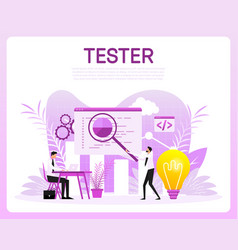 Tester People Great Design For Any Purposes Flat