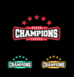 Champion Sports League Logo Emblem Badge Graphic