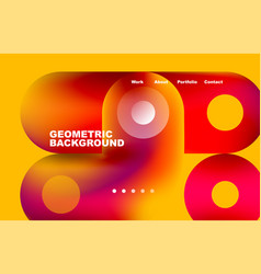 Circles And Round Shapes Landing Page Abstract