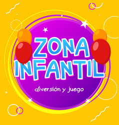 Kids Zone - Zona Infantil Game Banner Design