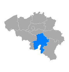 Map Namur In Belgium