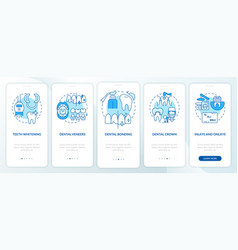 Aesthetic Dentistry Types Blue Onboarding Mobile