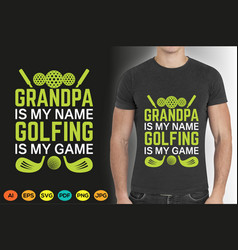 Golf T-shirt Design Graphic Print Templates