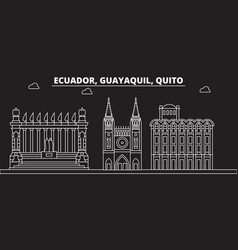 Guayaquil Silhouette Skyline Ecuador