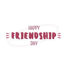 Happy Friendship Day Card Template