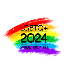 Lgbtq Pride Month Rainbow 2024 Logo Symbol Of