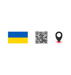 Ukrainian Flag Flag Of The Country Qr Code