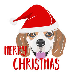 Beagle Dog Merry Christmas