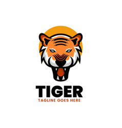 Logo Tiger Simple Mascot Style