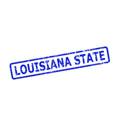 Louisiana State Stamp Seal With Distress Surface