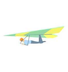 Motor Hang Glider Icon Cartoon Style