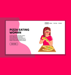 Pizza Eating Woman