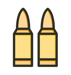 Ammo Thick Line Filled Colors Icon For Personal