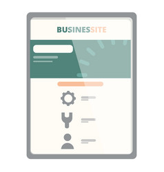 Business Site Developer Icon Cartoon Html