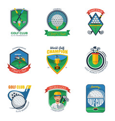 Golf Labels Set