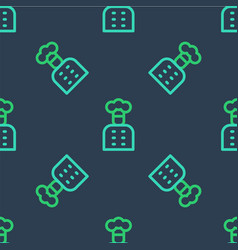 Line Italian Cook Icon Isolated Seamless Pattern