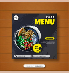 Food Menu Banner Social Media Post