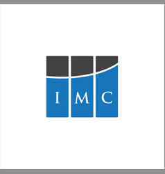 Imc Letter Logo Design On White Background