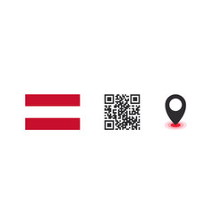 Flag Of Austria Of The Country Qr Code