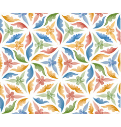 Floral Ornamental Pattern Flowers And Leaves