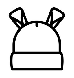 Hat Baby Cloth Line Icon