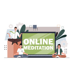 Online Meditation Concept