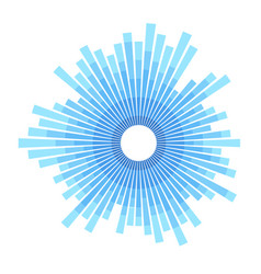 Radial Burst Lines Design Segmented Element