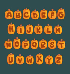 Halloween Pumpkin Alphabet Design