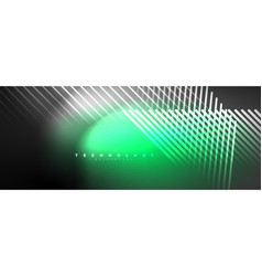 Light Beams Neon Lines Abstract Background