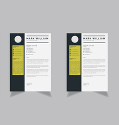 Modern Resume Template And Cover Letter Layout