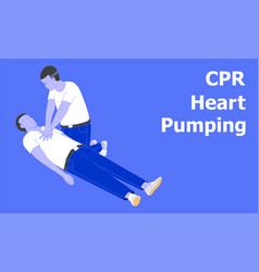 Physician Heart Pumping Cpr The Patient Eps10